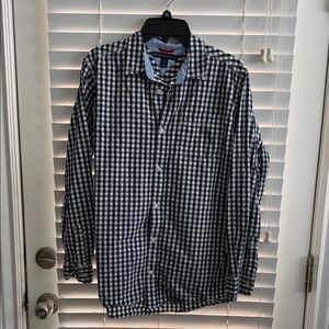 Navy Checkered Boys Shirt